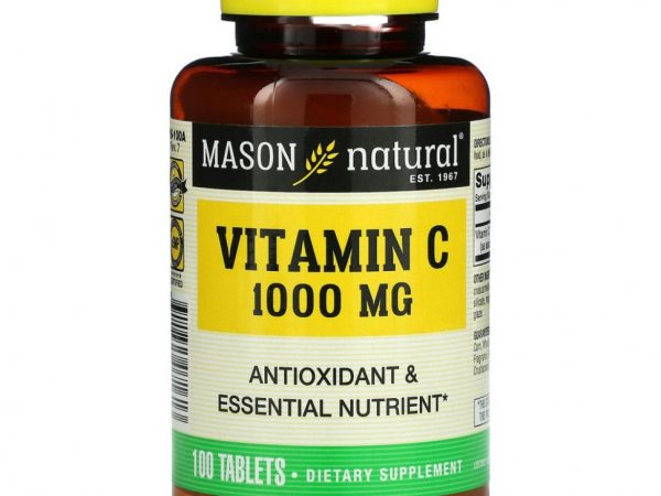 Mason Natural, Витамин С, 1000 мг, 100 таблеток