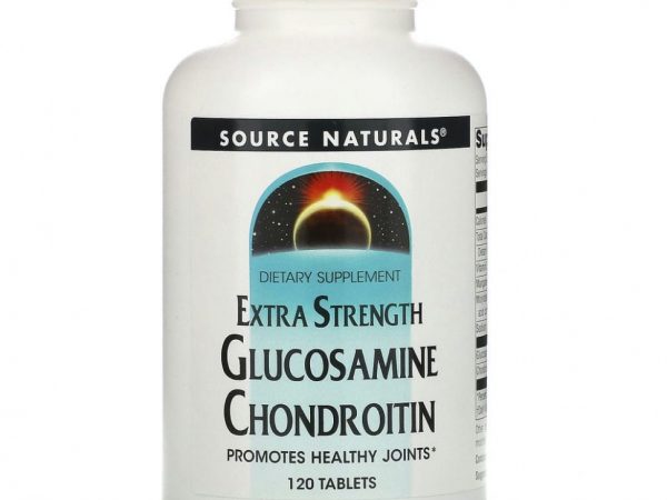 Source Naturals, Глюкозамин и хондроитин, с повышенной силой действия, 120 таблеток