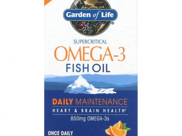 Minami Nutrition, Сверхкритический, Omega-3 Fish Oil, 850 мг, апельсиновый вкус, 120 гелевых капсул в каждой упаковке