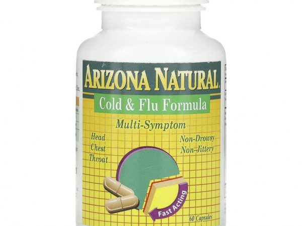 Arizona Natural, Формула от простуды и гриппа, 60 капсул