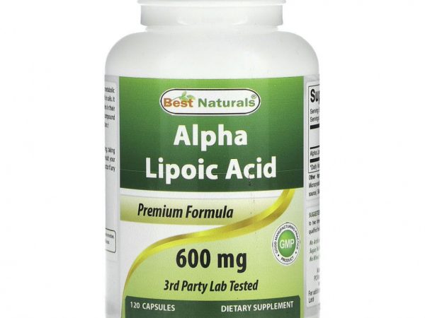 Best Naturals, Alpha Lipoic Acid, 600 mg, 120 Capsules