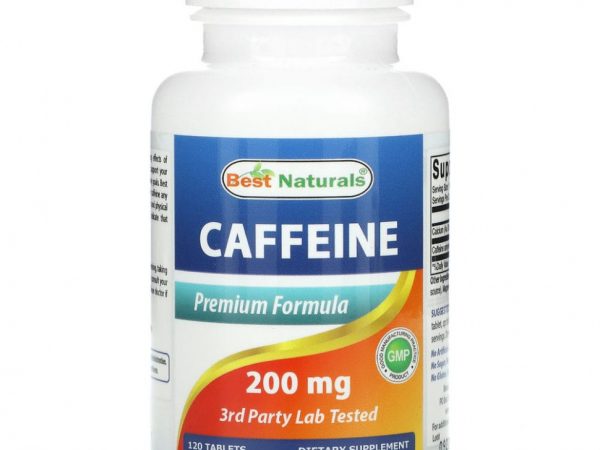 Best Naturals, Caffeine, 200 mg, 120 Tablets