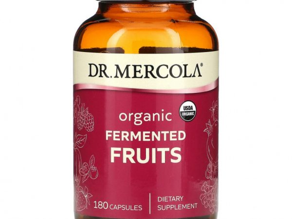 Dr. Mercola, Органические ферментированные фрукты, 180 капсул