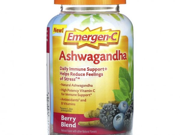 Emergen-C, Ашваганда, смесь ягод`` 36 жевательных таблеток