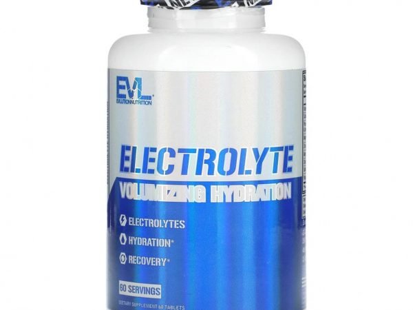 EVLution Nutrition, Электролит для увеличения объема и увлажнения, 60 таблеток