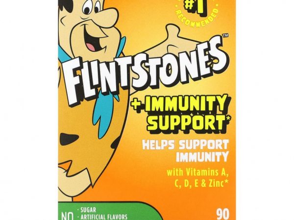 Flintstones, Мультивитамины для детей, плюс поддержка иммунитета, 90 жевательных таблеток