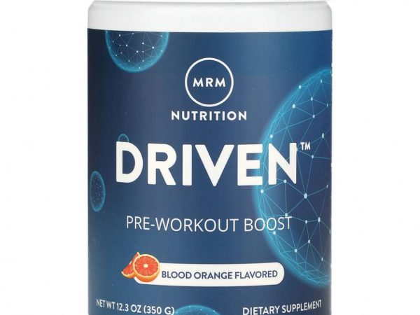 MRM Nutrition, DRIVEN, предтренировочная добавка, красный апельсин, 350 г (12,3 унции)