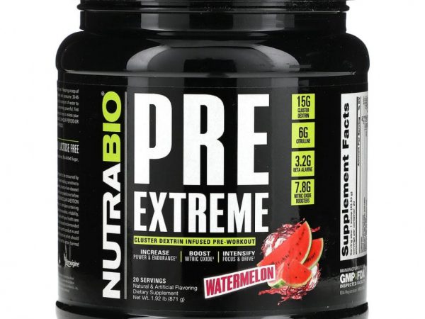 Nutrabio Labs, PRE Extreme, арбуз, 871 г (1,92 фунта)