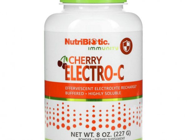 NutriBiotic, Immunity, Cherry Electro-C, порошок, 227 г (8 унций)