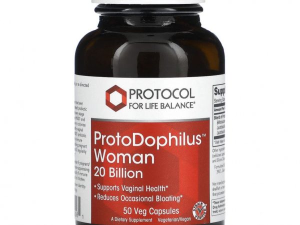 Protocol for Life Balance, ProtoDophilus Woman, 20 миллиардов, 50 растительных капсул