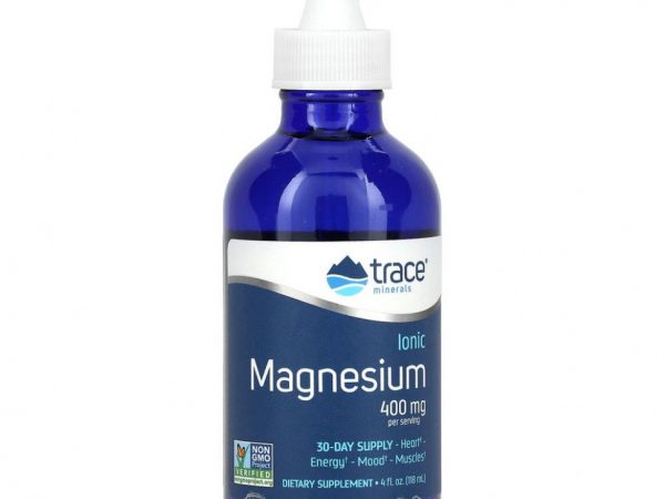 Trace Minerals ®, Ионный магний, 400 мг, 118 мл (4 жидк. Унции)
