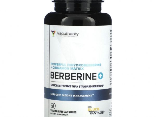 Vitauthority, Berberine +, 60 вегетарианских капсул