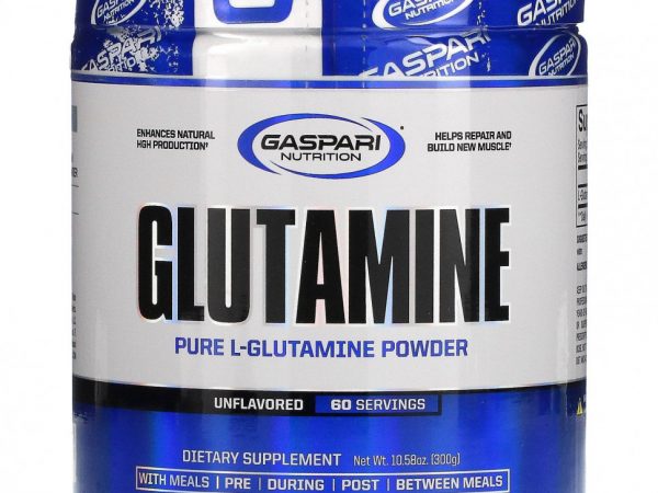 Gaspari Nutrition, Глютамин, без ароматизаторов, 10,58 унций (300 г)