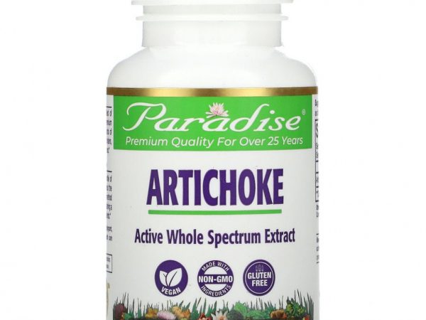 Paradise Herbs, артишок, 60 вегетарианских капсул