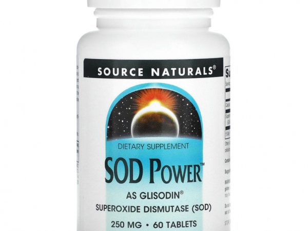 Source Naturals, SOD Power, 250 мг, 60 таблеток