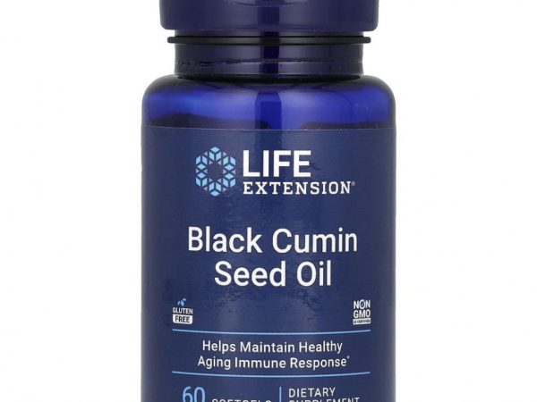 Life Extension, Масло семян черного тмина, 60 жевательных капсул