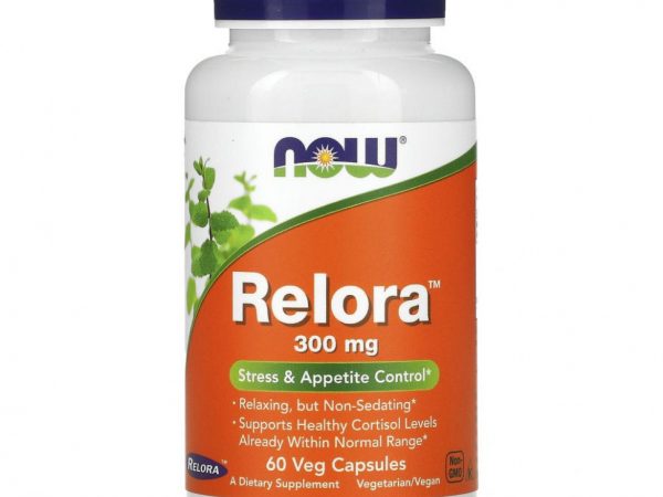 NOW Foods, Relora, 300 мг, 60 растительных капсул