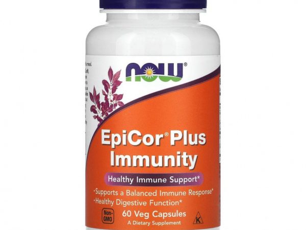 NOW Foods, EpiCor Plus Immunity, 60 растительных капсул