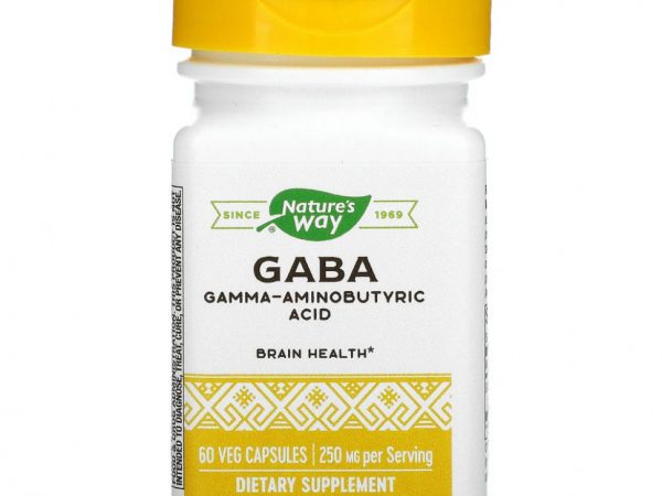 Enzymatic Therapy, GABA, 250 мг, 60 вегетарианских капсул