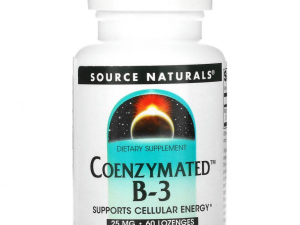 Source Naturals, Coenzymated B-3, 25 mg, 60 Lozenges