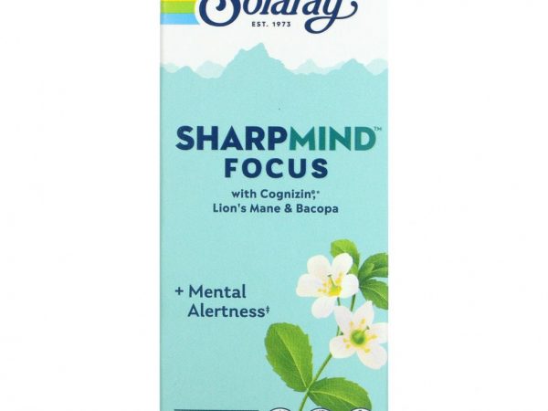 Solaray, SharpMind Focus`` 30 растительных капсул