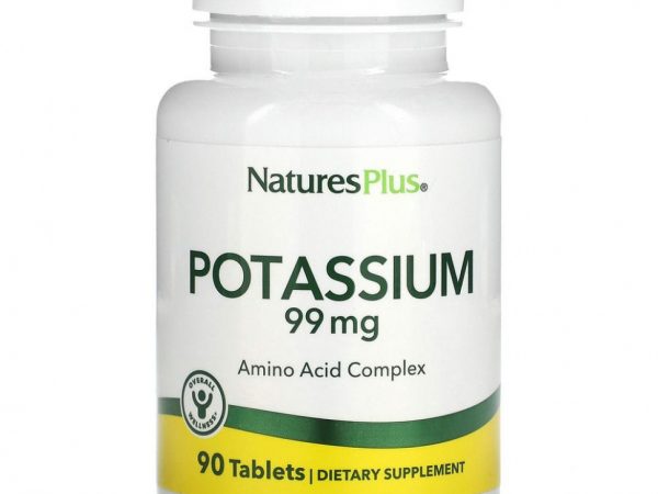 NaturesPlus, Калий, 99 мг, 90 таблеток