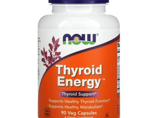 NOW Foods, Thyroid Energy, 90 растительных капсул
