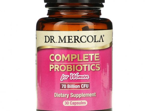 Dr. Mercola, Комплексные пробиотики для женщин, 70 млрд КОЕ, 30 капсул