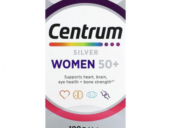Centrum, Серебряные таблетки для женщин старше 50 лет, 100 таблеток