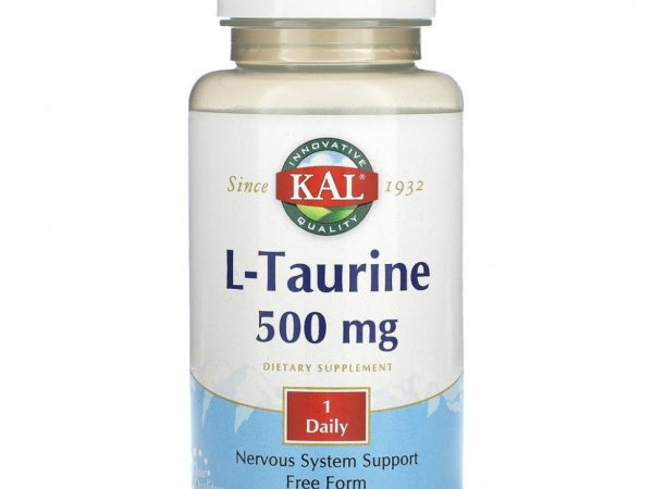 KAL, L-таурин, 500 мг, 60 таблеток
