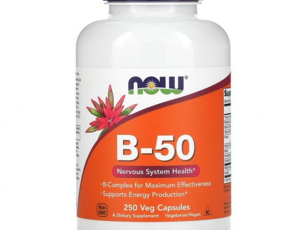 NOW Foods, B-50, 250 растительных капсул