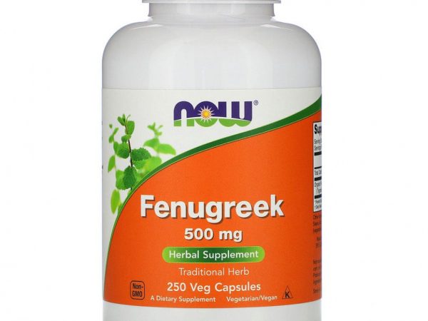 NOW Foods, пажитник, 500 мг, 250 вегетарианских капсул