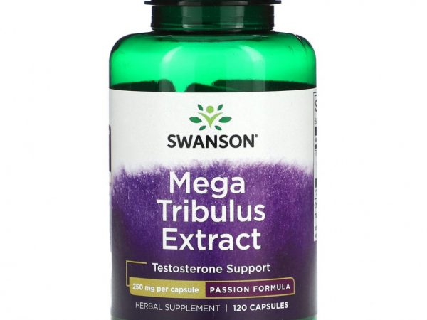 Swanson, Экстракт Mega Tribulus, 250 мг, 120 капсул