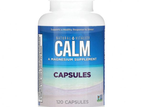 Natural Vitality, CALM, магний, 120 капсул