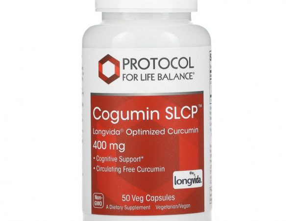 Protocol for Life Balance, Cogumin SLCP, 400 мг, 50 вегетарианских капсул