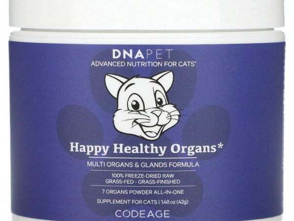 Codeage, DNA Pet, Happy Healthy Organs, для кошек, 42 г (1,48 унции)