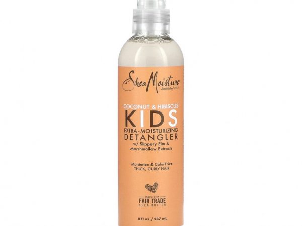 SheaMoisture, Средство для облегчения расчесывания детских волос, кокос и китайская роза, 237 мл (8 жидк. унций)