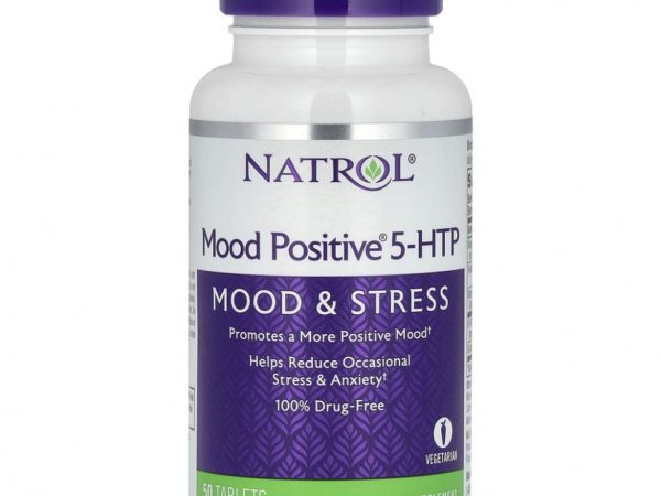 Natrol, Mood Positive 5-HTP, 50 таблеток