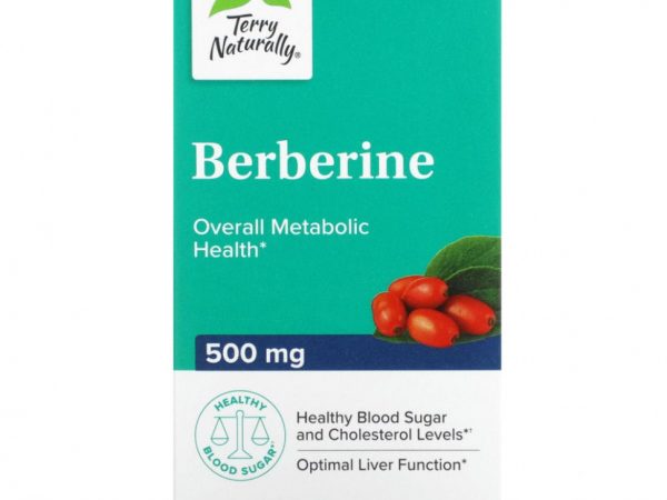Terry Naturally, Берберин MetX, 500 мг, 60 капсул