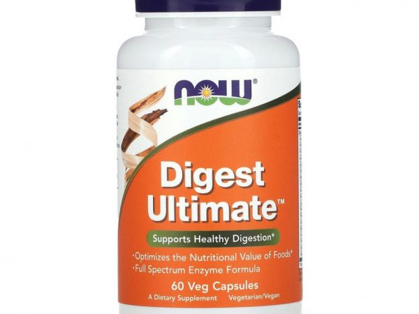 NOW Foods, Digest Ultimate, 60 растительных капсул