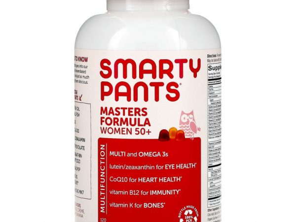 SmartyPants, формула мультивитаминов для женщин старше 50 лет, голубика, апельсиновый крем и клубника с бананом, 120 жевательных конфет