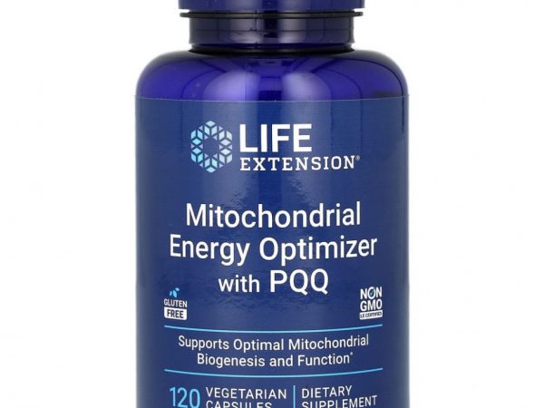 Life Extension, средство для оптимизации энергии митохондрий с PQQ, 120 вегетарианских капсул
