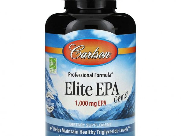 Carlson Labs, Elite EPA Gems, 1000 мг, 120 капсул