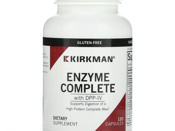 Kirkman Labs, комплекс ферментов с DPP-IV, 120 капсул
