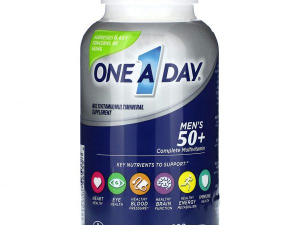 One-A-Day, Men's 50+, Healthy Advantage, мультивитаминная/мультиминеральная добавка, 100 таблеток