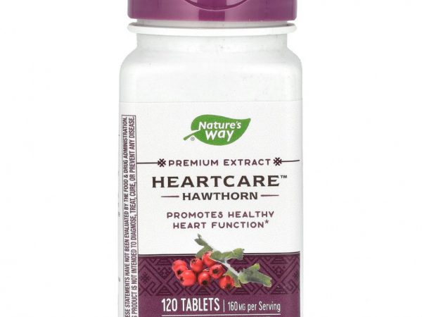 Nature's Way, HeartCare, боярышник, 80 мг, 120 таблеток