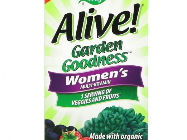 Nature's Way, Alive! Garden Goodness, мультивитамин для женщин, 60 таблеток