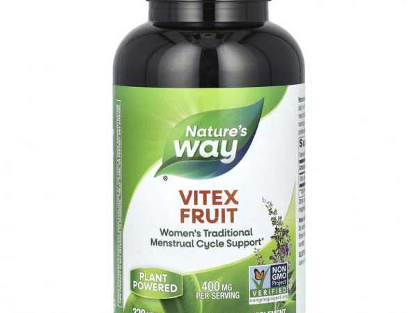 Nature's Way, плоды витекса, 400 мг, 320 веганских капсул