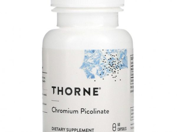 Thorne Research, Пиколинат хрома, 60 капсул