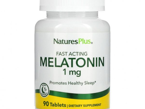 NaturesPlus, Мелатонин быстрого действия, 1 мг, 90 таблеток